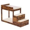 Pet Bunk Bed with Stairs Dog/Cat Window Perch Sleeper Couch Medium Size
