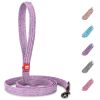 Recycled Cotton Dog Leash 1in - 6 Ft Eco Friendly Collar for Small Medium Large Dogs Reflective Dog Leash Strong Leashes