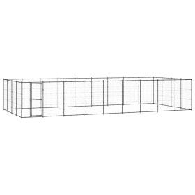 Outdoor Dog Kennel Steel 468.9 ftÂ²
