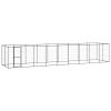 Outdoor Dog Kennel Steel 234.4 ftÂ²