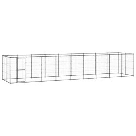 Outdoor Dog Kennel Steel 234.4 ftÂ²