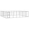 Outdoor Dog Kennel Steel 547 ftÂ²