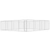 Outdoor Dog Kennel Galvanized Steel 25'x25'x6.6'