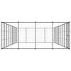 Outdoor Dog Kennel Steel 468.9 ftÂ²
