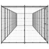 Outdoor Dog Kennel Steel with Roof 286.5 ftÂ²