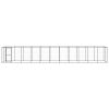 Outdoor Dog Kennel Steel with Roof 286.5 ftÂ²