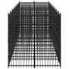 Outdoor Dog Kennel Steel 178.6 ftÂ²
