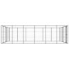 Outdoor Dog Kennel Steel 390.7 ftÂ²