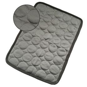 Dog Cooling Mat Summer Pets Cold Bed Extra Large For Small Big Dogs Pet Accessories Cat Durable Blanket Sofa Cat Ice Pad Blanket Pet Products (Option: Dark Gray-L70*55cm)